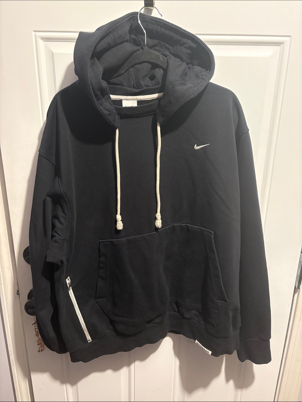 Nike Black Standard Issue Pullover Hoodie with Cream Label